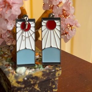 Demon slayer earrings